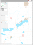 Green Lake Wall Map Premium Style